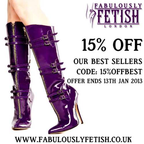 fabulouslyfetish:January sale on selected styles at Fabulously Fetish 