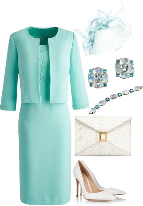 Untitled #1892 by kellyk4 featuring summer hats3 4 sleeve dress, $215 / Gianvito Rossi high heel sho