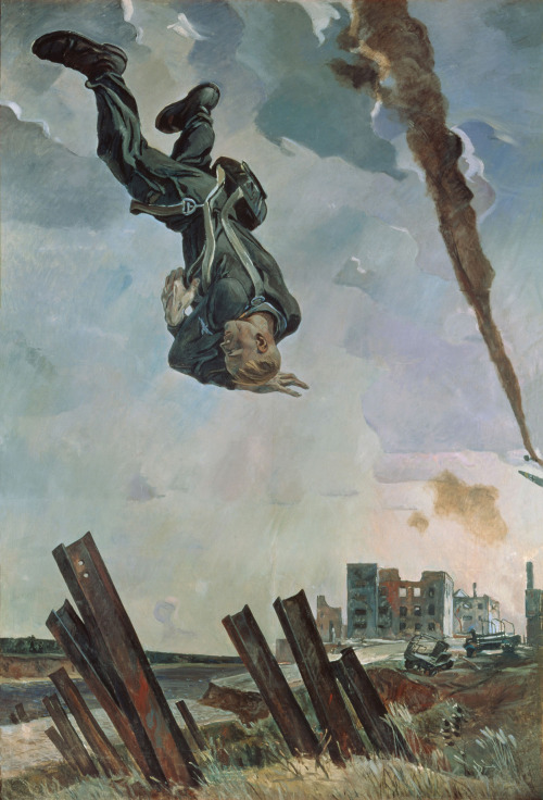 The Knocked Down Ace by Alexander Deineka 1943