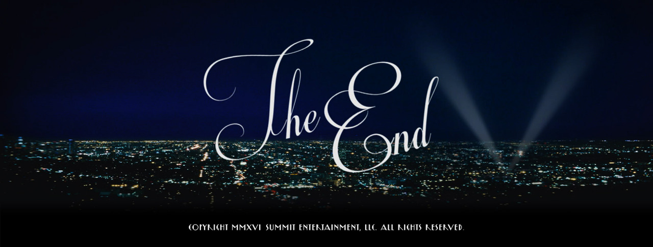 downfalldreams: La La Land title cards designed by SHINE Studios