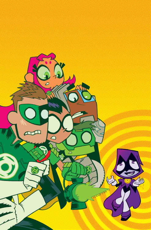 theimancameron:  And now for batch TWO of the “Teen Titans Go” themed variant covers for DC’s July slate!1) Green Arrow #42 by Craig Rousseau2) Green Lantern #42 by jorgecor3) Harley Quinn #18 by Ben Caldwell4) Justice League #42 by mrhipp5) Justice