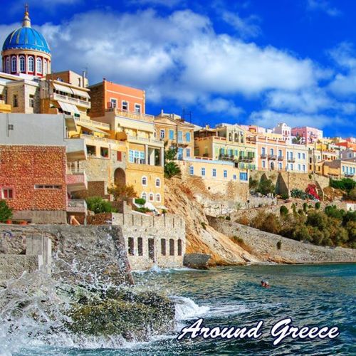 The island of Syros is the capital of the Cyclades, and is a very popular island for holidaymakers f