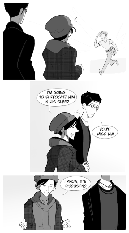 sign-from-god-complex:rondoel:Comic commission for @loganlogical of one scene from their fanfic whic