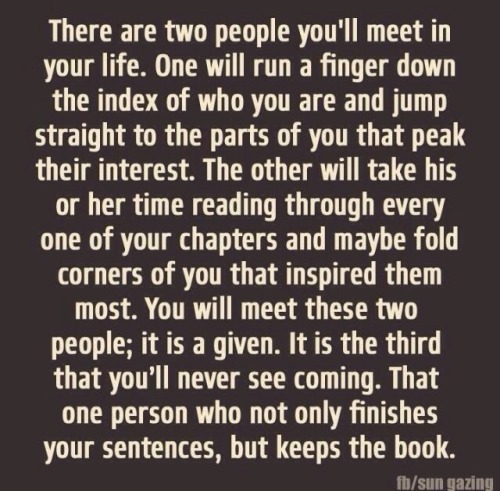 cravehiminallways212:  I’d follow you…anywhere. 💋  I’m keeping the book … I want to read it over and over, until my days have ended….❤️