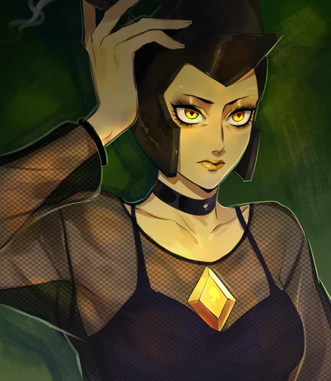 ultimatediamond1: Yellow diamond dressed in black clothes.  