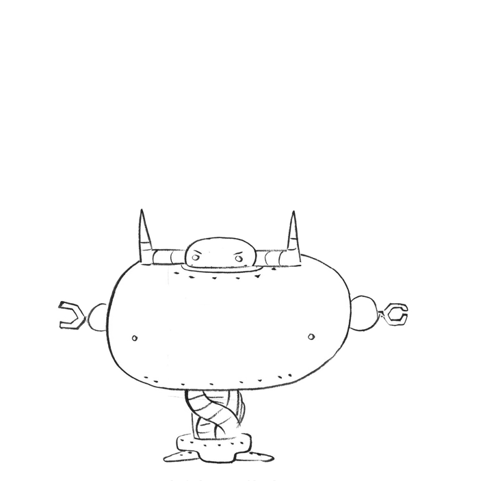 robotunicornblog:  I’ve animated the minotaur drawn by Luke Pearson, it’s a transformer