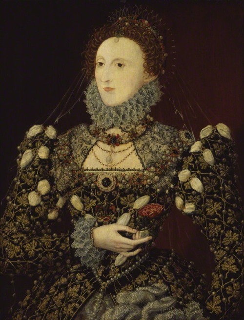 Elizabeth IAttributed to Nicholas HilliardOil on panel, circa 1575