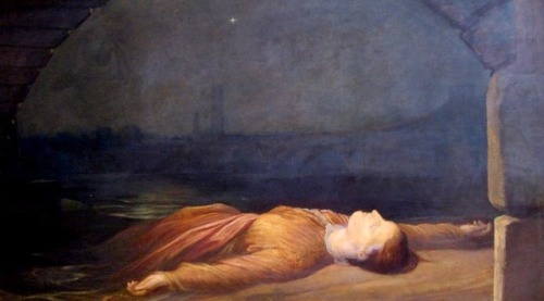 george-frederick-watts:Found Drowned, 1867, George Frederick Watts