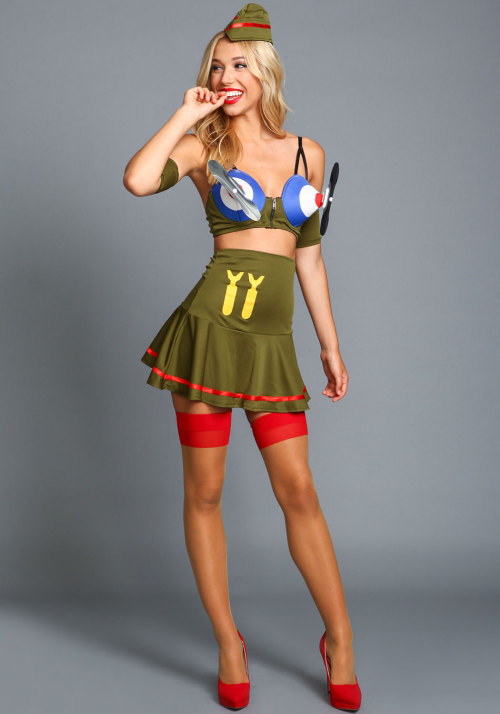 alexisrenmodel:  RETRO AIR FORCE COSTUME adult photos