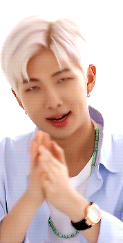 NAMJOONS BIRTHDAY COUNTDOWN: 27 DAYS TO 27 (with @kkulmoon ): DAY 11: Namjoon + Platinum Blonde Hair[cr.