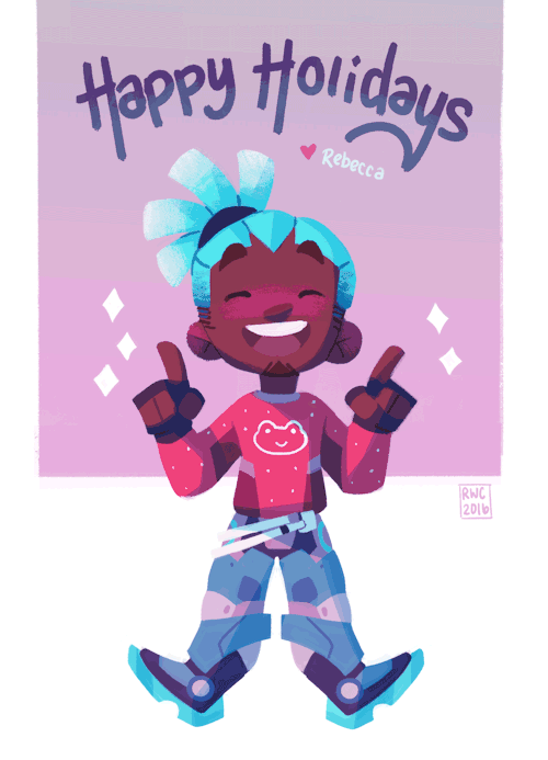 reb-chan: Happy Holidays everyone! I just hit 26K on tumblr and 1K on instagram a while back, so a big shoutout to all my followers for an awesome year! Hope you all have been enjoying my work, here’s to the rest of 2016 and a new year around the corner!