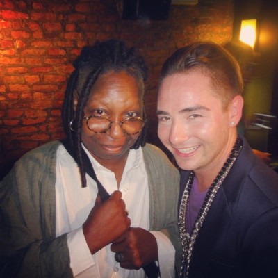 With @WhoopiGoldberg backstage at @sbshades NYFW show!! :-)) xoxo-MK (at New York Fashion Week S/S 2015)