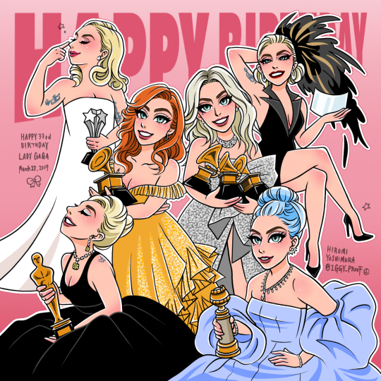 iggyproof-ladygaga: My Drawing. Happy birthday to the one and only Lady Gaga💗 Thank you for always inspiring us. You are the true treasure to the world. Have a lovely day!🏆🎁🧁💝 #LadyGaga #HappyBirthdayLadyGaga ‬ 