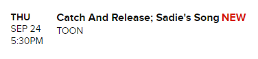 TVGuide.com confirms “Catch and Release” for September 24th! (x)