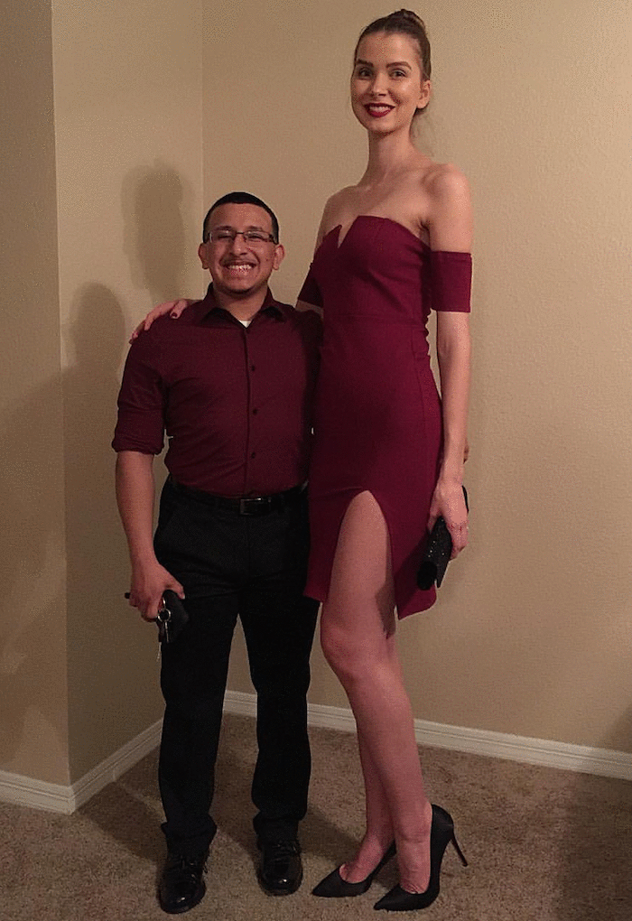 Comparison super tall women Famous Tall