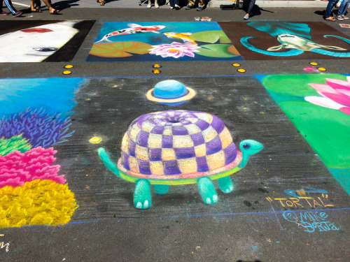 Tortal, 8′x8′ Chalk Mural, Fremont CA, 2016
In collaboration with @WeTalkChalk / Fremont Chalk Fest at Pacific Commons