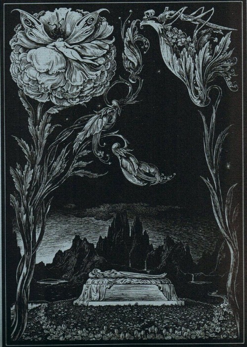 madness-and-gods:Edgar Allan Poe Illustration by Alberto Martini