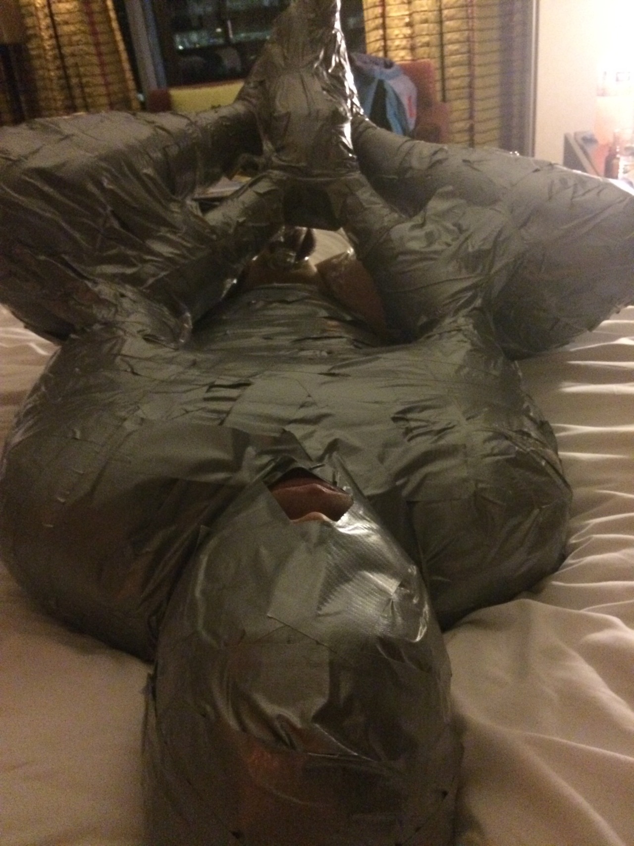 lockedoceanboi:  Made into a fuck hole by @showmeyourlimits -Encased and encapsulated..
