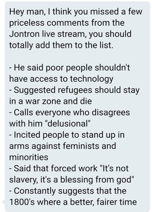 pancakemisery:konkeydongcountry:swampgallows:clingywrap:JONTRON IS CANCELLED jontron’s been canceled