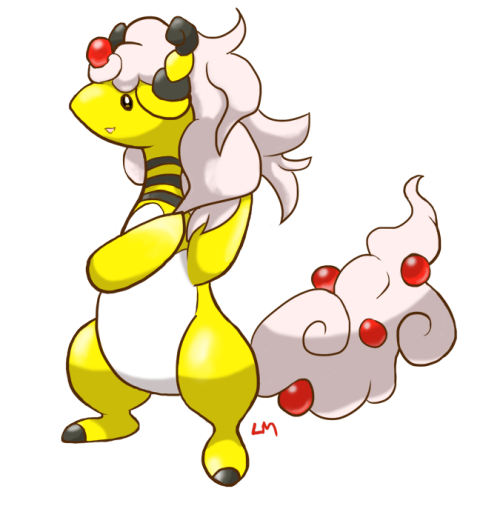 Dat hair. Dat tail. MegaAmpharos is faaaaabulous. 83