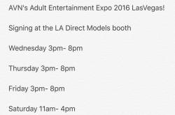 Heather #Vahn  Signing Schedule  La Direct Models By Vivalavahn