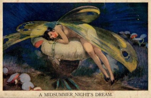 Vintage Postcard - A Midsummer Night’s Dream.