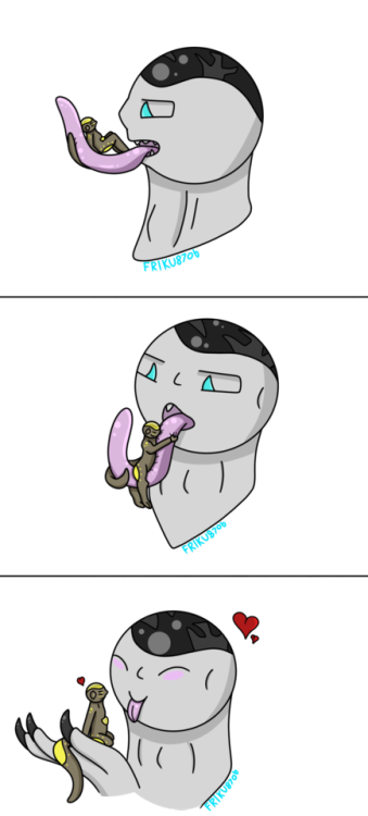 frikus-nom-haven: Tongue and AffectionHHHH, i finished a doodle today!! I thought i’d do somet