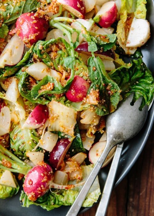 Kimchi and Radish Salad