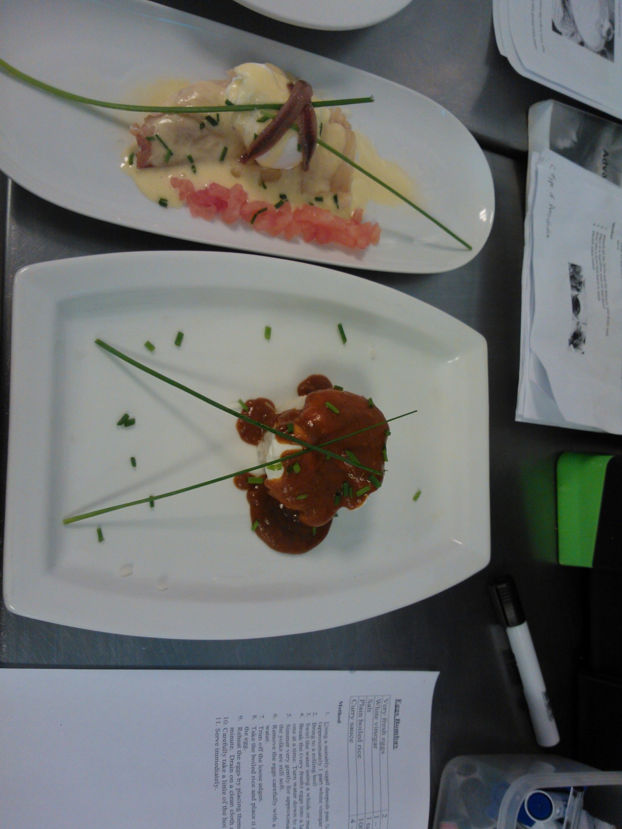 smilingbrightlyme:  Food made by me for my Lvl1 Diploma in professional catering!! 