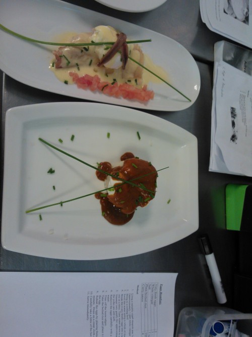 smilingbrightlyme:  Food made by me for my Lvl1 Diploma in professional catering!!  