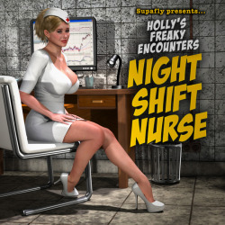 Ready for more comics! Well here’s a new one from supafly! An illustrated graphic tale featuring a voluptuous nurse on her first  night shift on a new ward with a special patient. With unfolding drama  watch how she tackles a crisis in the best way