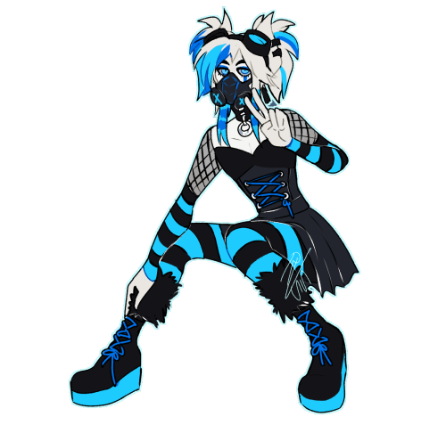 kuzma in cybergoth rave gear, since they are technically some flavor of it.