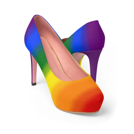 stardust-cartographer: vaspider:  geekandmisandry:  rebel-virus:   geekandmisandry:   shootgunman:   titty-sona:   yall i fuckin love these tacky af gay shoes but theyre 150$ rip me   @fog-father    Tacky gay shoes post.    Let’s add something more