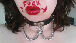 mysecretfucktoy:  hawaiianmaster:submit sunday eh Oh my, And what a beautiful submission this is! You look absolutely ravishing like that cumshots-fired. I really like your collar too ;)  Fucking fantastic!Mr.