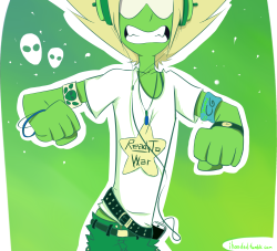 ihooded:  Peridot Ready To War! With high