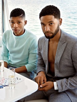 soph-okonedo:  Bryshere Y. Gray and Jussie Smollett in ‘ESSENCE’ Magazine June 2015