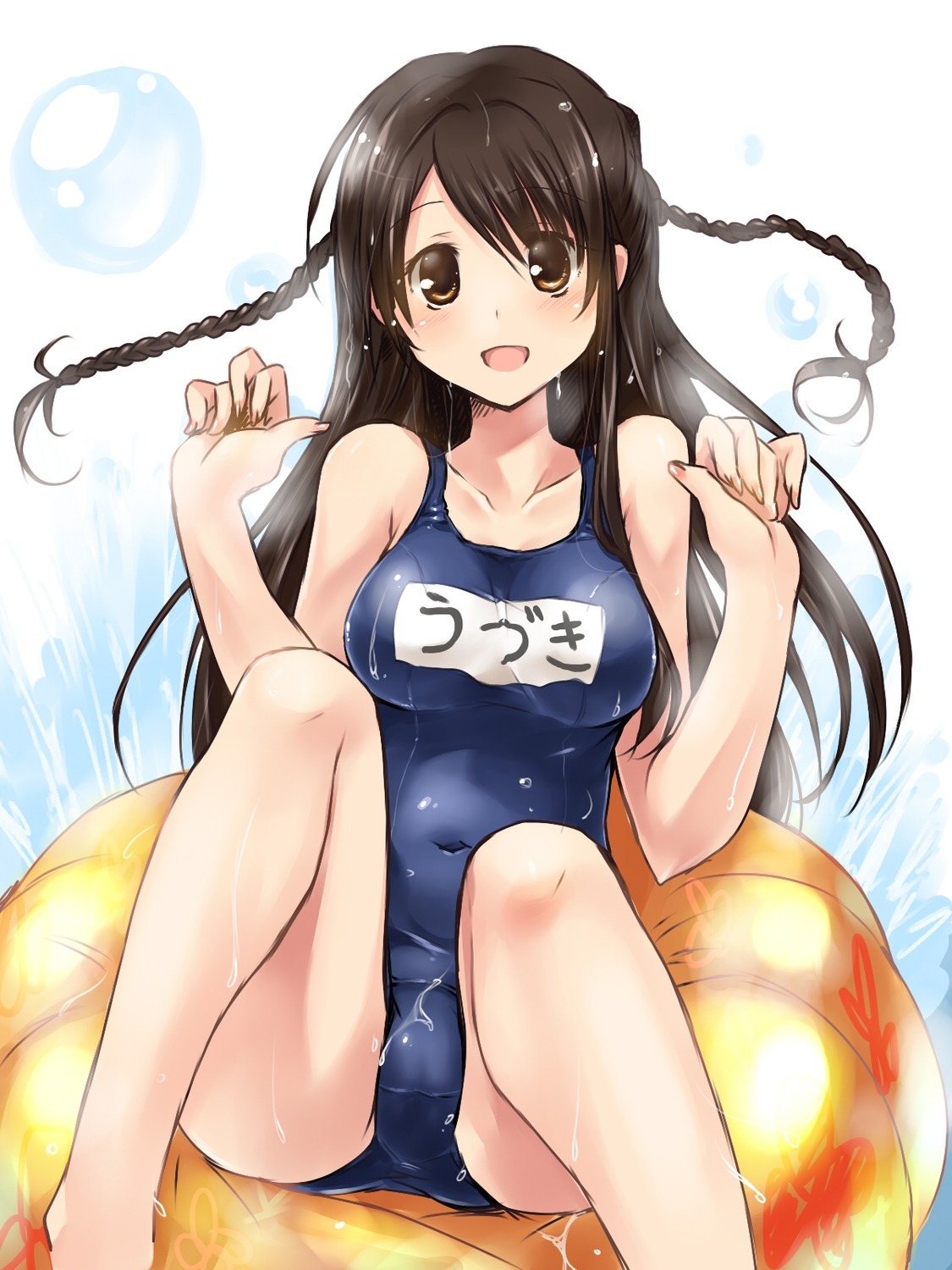 trin76:  cameltoe paopao school swimsuit shimamura uzuki swimsuits the idolm@ster