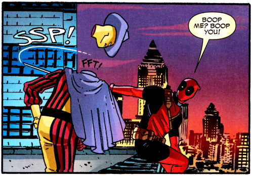 comicbookvault:  Deadpool & MadcapDEADPOOL ANNUAL #1 (2013)Art by Evan “Doc” Shaner & Veronica GandiniWords by Ben Aker & Ben Blacker