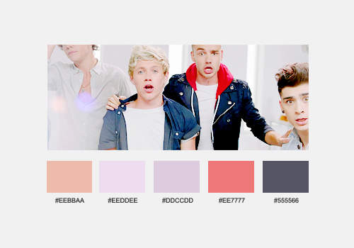 sheerauhl-blog:  color palettes; one direction music videos (insp) 