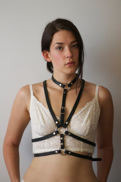 zenharness:  wildwolfleatherwork:  The Enheduanna Harness Model: Rose  Like harness pics? You’ll likehttp://zenharness.tumblr.com/It’s a little bit fetish a little bit bondage. 