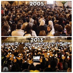 nbcnews:  What a difference 8 years makes. St. Peter’s Square in 2005 vs. 2013. #NBCPope