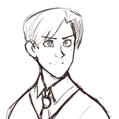 drew-winchester: I drew two version of Disney Draco. One with the hair style I imagine he has in the