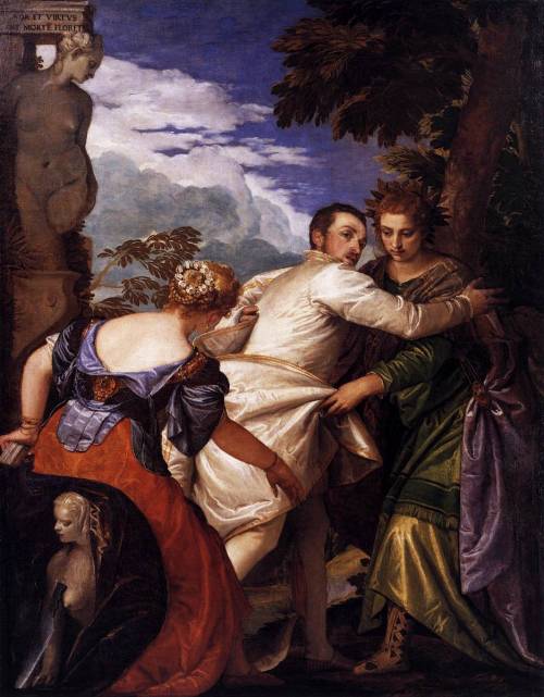 paolo-veronese: Honor and power after the death of flourishes, 1567, Paolo VeroneseMedium: oil,canva
