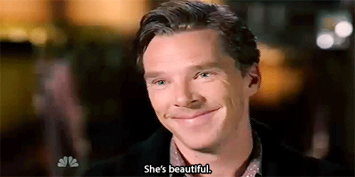 cumberbatchlives:  Benedict about Sophie Hunter - Countdown to the Globes NBC