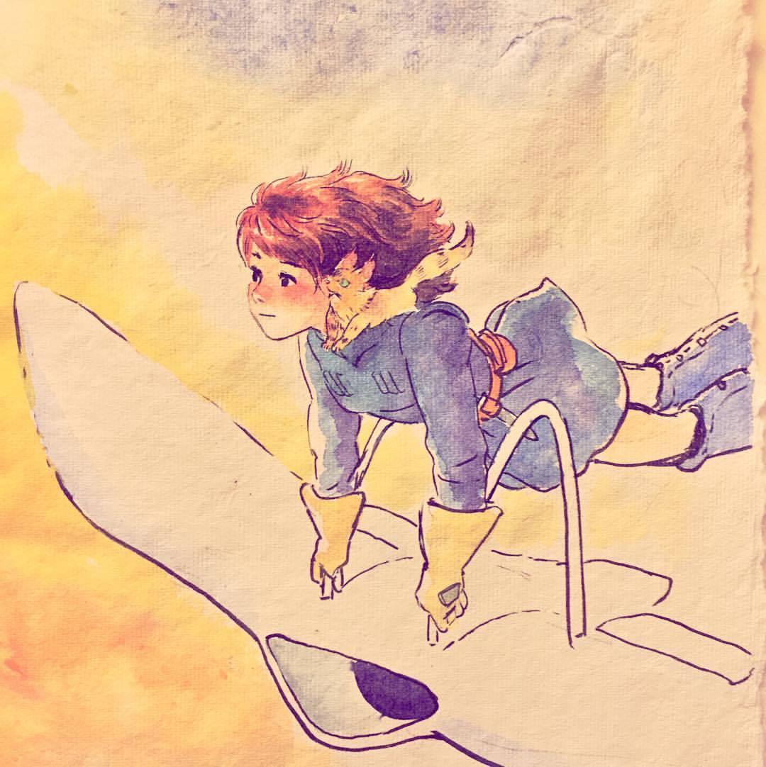 jisook86:  #inktober #girlsfromfilms #nausicaa #miyazaki #valleyofthewind 