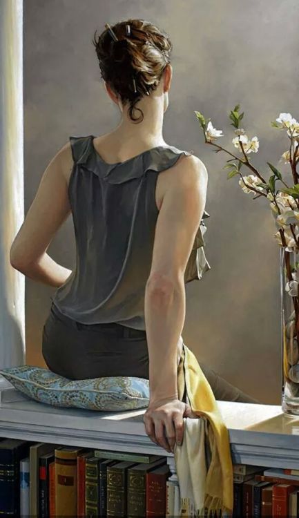 taramysweetlove: johncoxfineartblog:  “Evelyn” - Bryan Larsen,  &lt;3