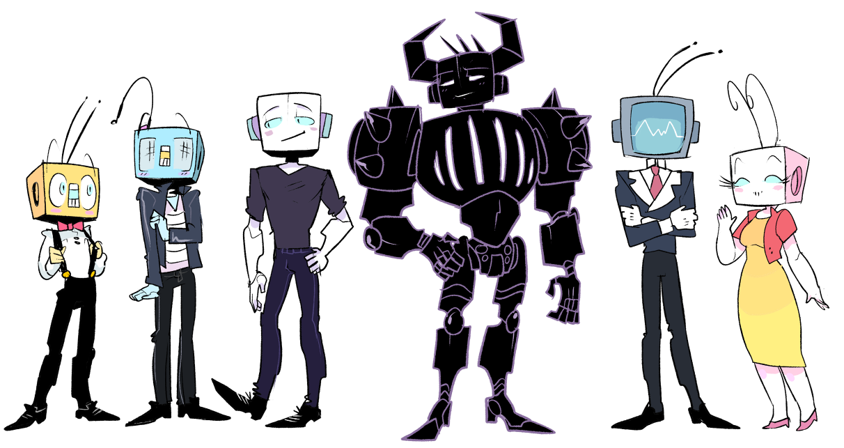 mystereobot:  I started drawing the main characters and then got carried away drawing