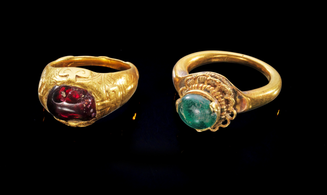 Jewels of the Ancient World — Two Middle Eastern rings, dated to 