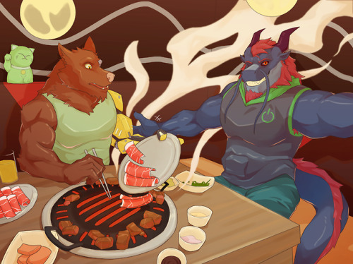 It’s time for KBBQ!God I want beef brisket so damn badCommission done for this guy over on Twitter!T