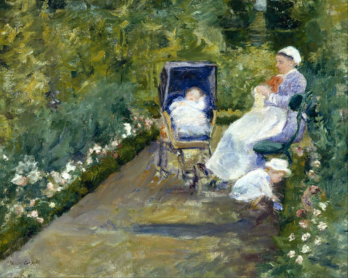 Children in a Garden (The Nurse), Mary Cassatt, 1878